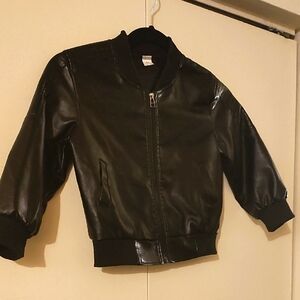 Kids Black Lightweight Bomber Jacket EUC